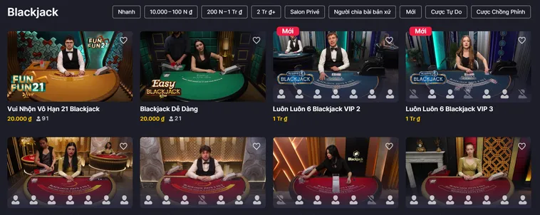 Blackjack Live Tại RikBet Đấu Trường Bài Cào 21 Điểm Đẳng Cấp Với Thưởng Lớn