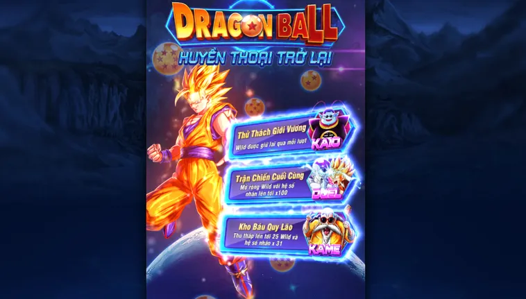 Nổ Hũ Dragon Ball Tại RikBet Hành Trình Săn Tìm Ngọc Rồng Với Jackpot Tiền Tỷ