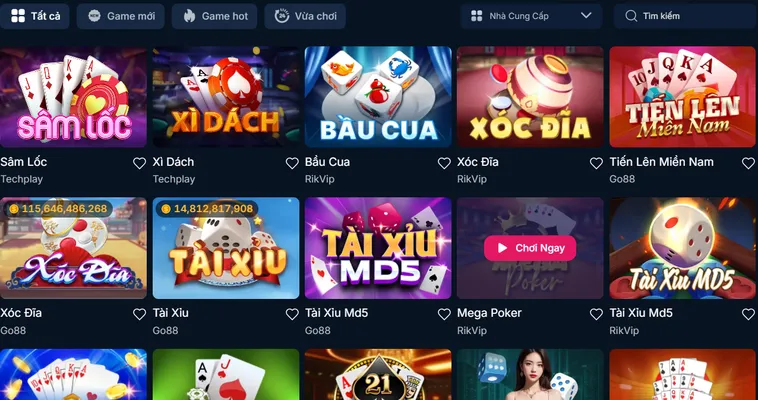 Sảnh Game Bài RikBet Sân Chơi Đổi Thưởng Đẳng Cấp Với Tỷ Lệ Ăn Thưởng Cực Cao
