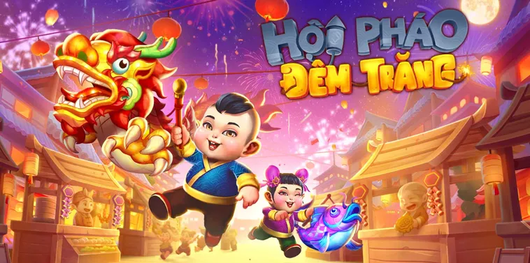 Nổ Hũ Hội Pháo Đêm Trăng Tại RikBet Không Gian Lễ Hội Đầy Tài Lộc Cực Khủng