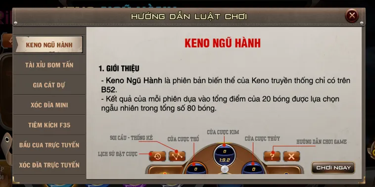 Keno Mini Tại RikBet Trải Nghiệm Quay Số Thần Tốc Với Tỷ Lệ Thưởng Khủng