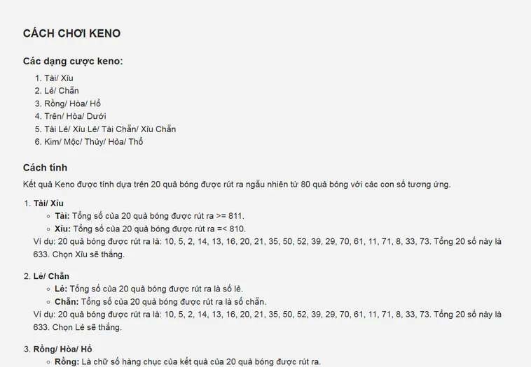 Keno Siêu Tốc Tại RikBet Hình Thức Quay Số Thần Tốc Nhất Thị Trường Hiện Nay