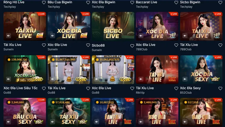 Sảnh Bài Sang Trọng Cùng Trải Nghiệm Live Casino Tại RikBet Đỉnh Cao
