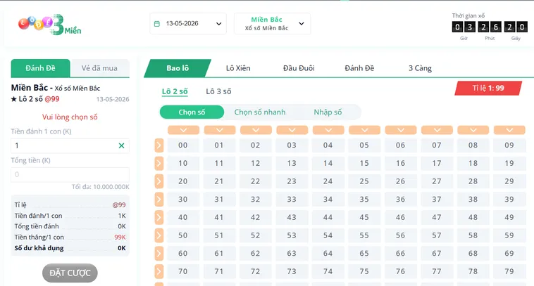 Lô Đề 3 Miền Tại RikBet Đỉnh Cao Cá Cược Với Tỷ Lệ Trúng Thưởng Cực Cao Mỗi Ngày