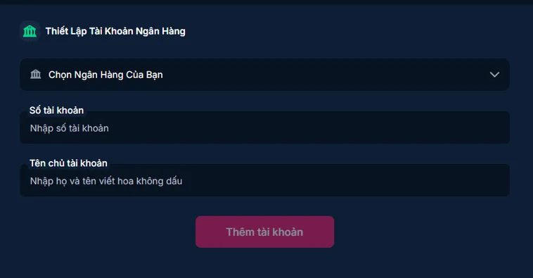 Nạp Tiền Bằng Tài Khoản Ngân Hàng Vào RikBet Nhanh Nhất Cho Tân Thủ