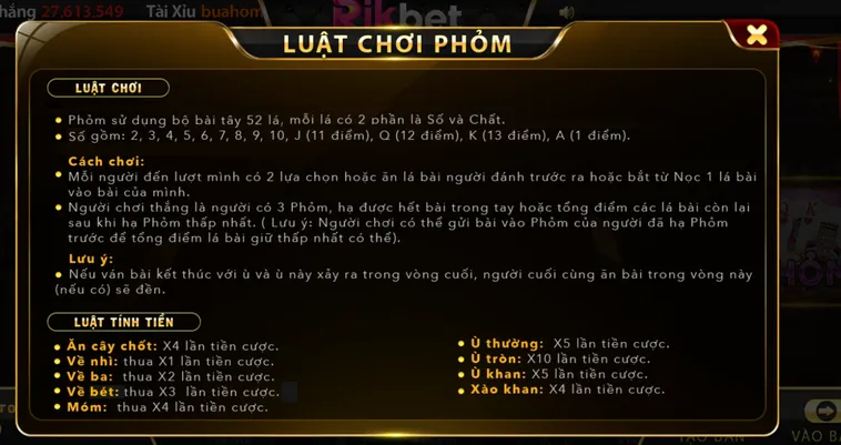 Phỏm Tại RikBet Sân Chơi Bài Cào Kinh Điển Đẳng Cấp Với Chiến Thuật Đỉnh Cao
