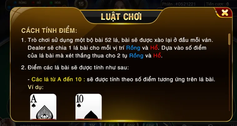 Mini Rồng Hổ Tại RikBet Đấu Trường Bài Đẳng Cấp Với Tỷ Lệ Thưởng Cực Khủng