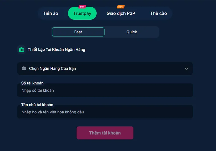 Rút Tiền RikBet Về Tài Khoản Ngân Hàng Siêu Tốc Cho Game Thủ