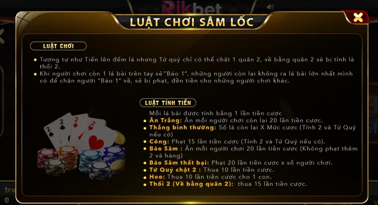 Trải Nghiệm Đỉnh Cao Sâm Lốc Tại RikBet Với Những Ván Đấu Trí Vô Cùng Hấp Dẫn