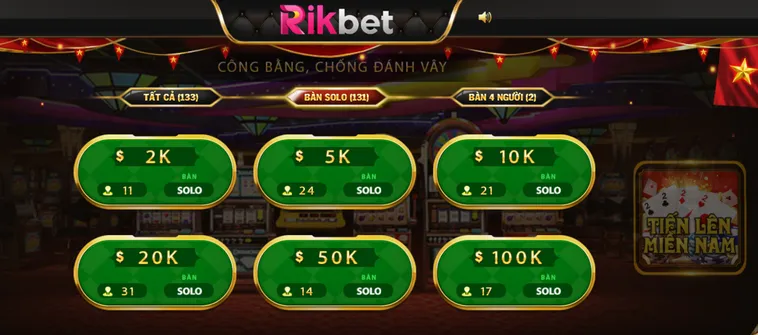 Tiến Lên Miền Nam Tại RikBet Sân Chơi Bài Đối Kháng Hấp Dẫn Nhất Mọi Thời Đại