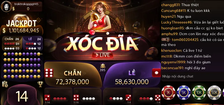 Xóc Đĩa Live Tại RikBet Đấu Trường Săn Thưởng Kịch Tính Với Dealer Xinh Đẹp